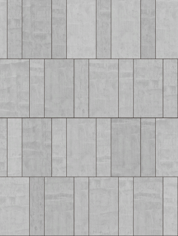A seamless concrete texture with in situ concrete blocks arranged in a Flemish pattern