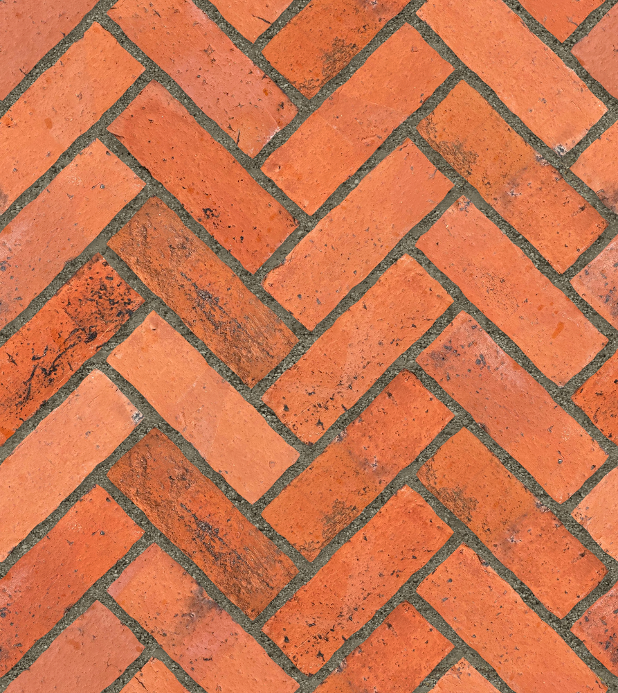 A seamless brick texture with pilotage units arranged in a Herringbone pattern