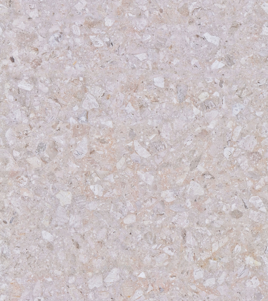 A seamless concrete texture with sabbia terrazzo blocks arranged in a None pattern