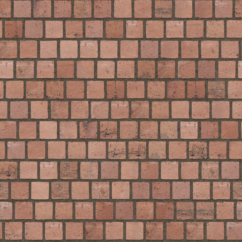A seamless brick texture with pilotage units arranged in a Staggered pattern