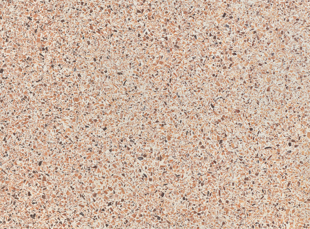 A seamless terrazzo texture with ivory duo units arranged in a  pattern