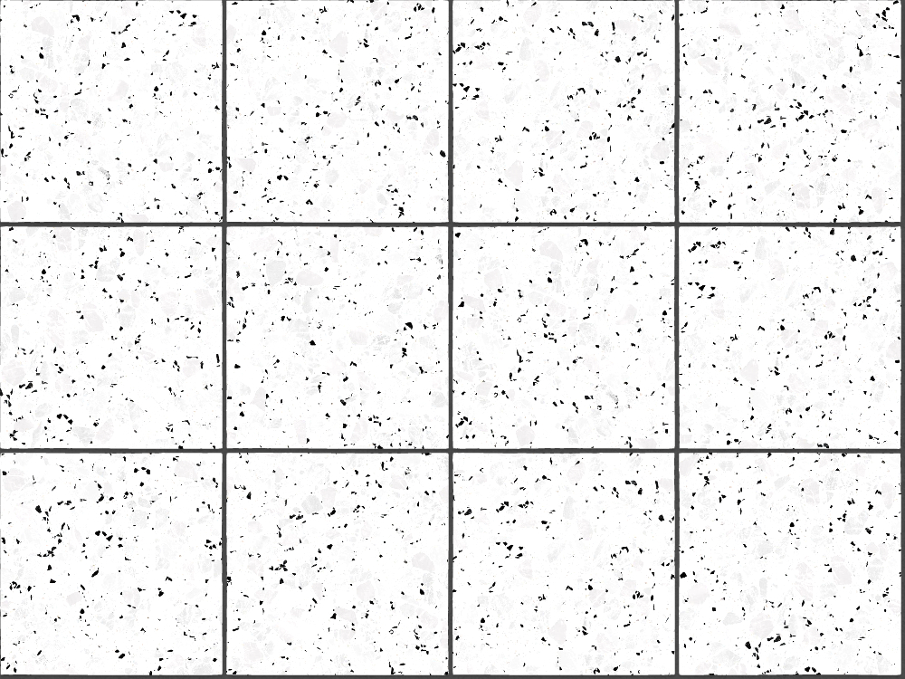 A seamless terrazzo texture with mono terrazzo units arranged in a Stack pattern