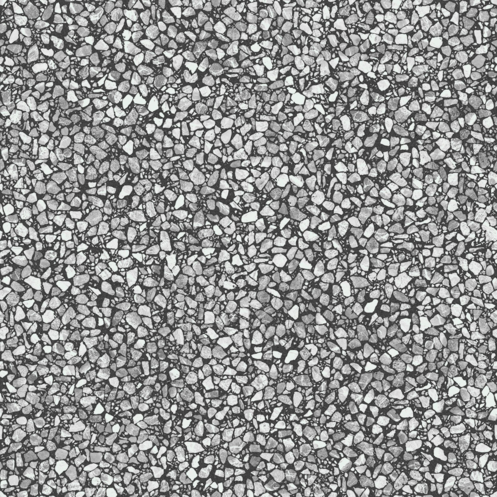 A seamless terrazzo texture with nolli terrazzo units arranged in a None pattern