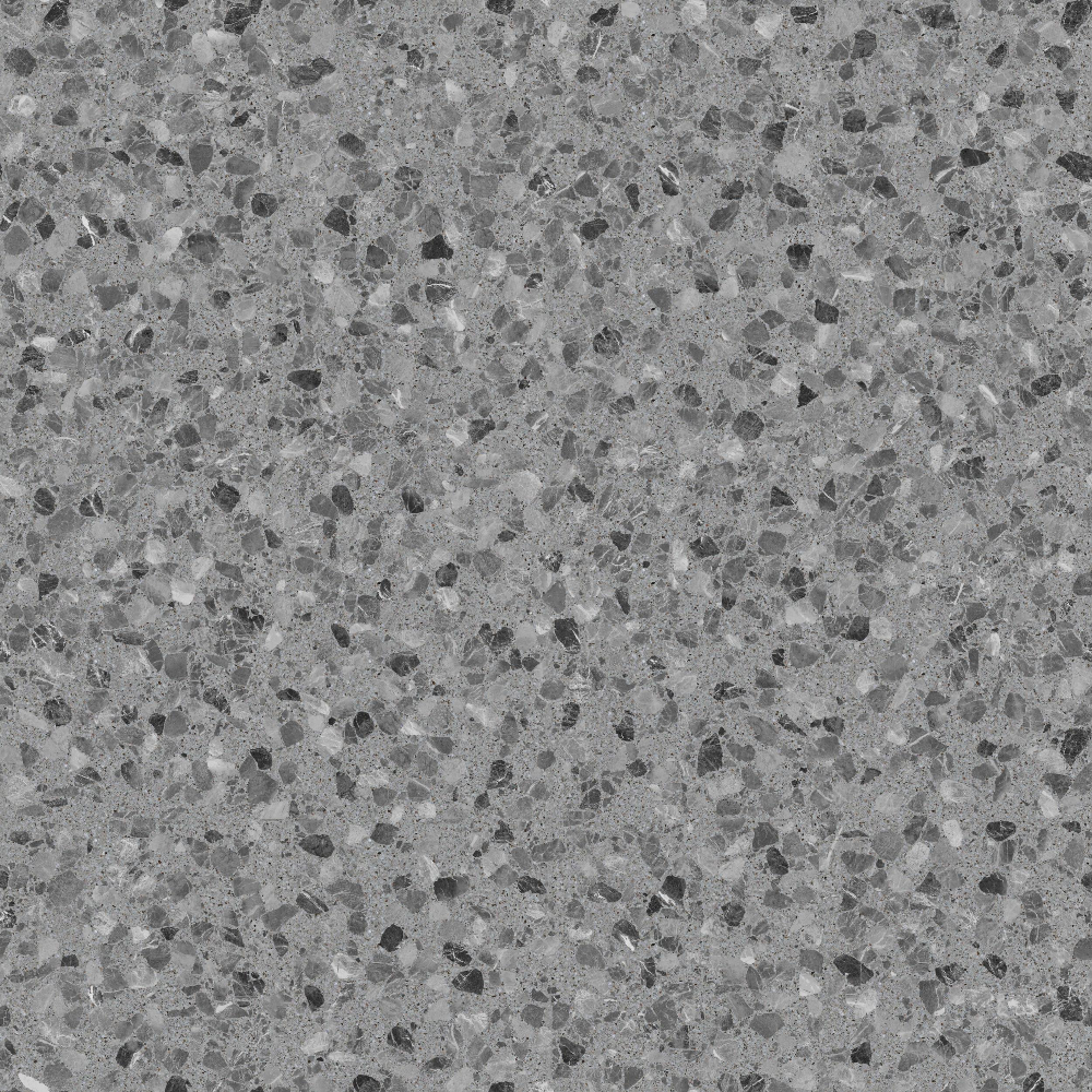 A seamless terrazzo texture with ombra terrazzo units arranged in a None pattern