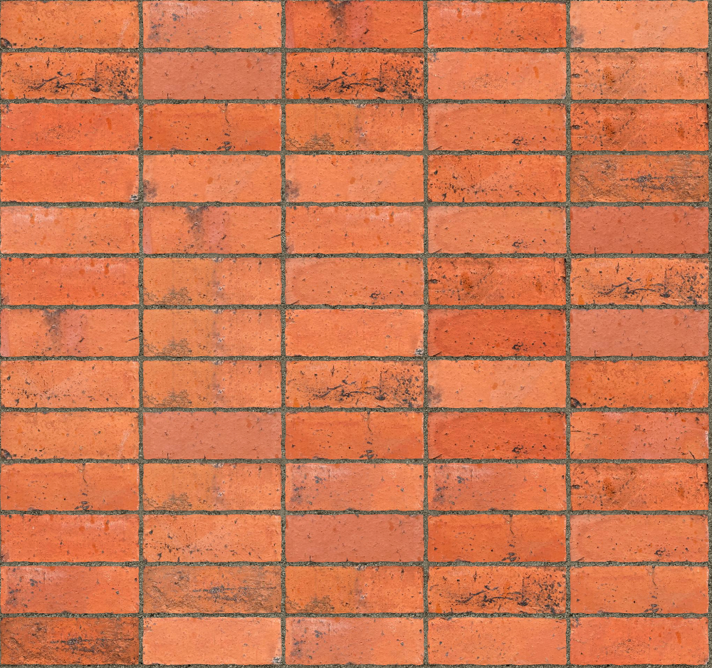 A seamless brick texture with pilotage units arranged in a Stack pattern
