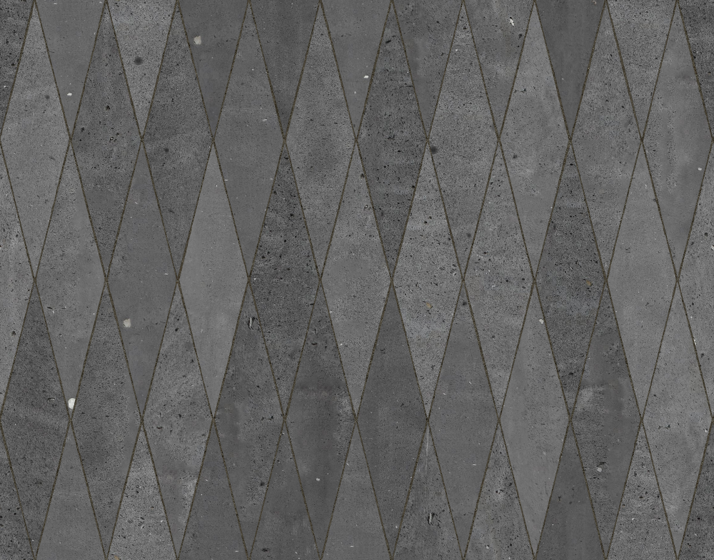 A seamless stone texture with basalt blocks arranged in a Diamond pattern