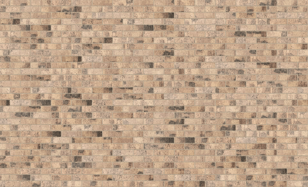 A seamless brick texture with industrial brick units arranged in a Stretcher pattern