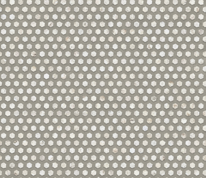 A seamless stone texture with limestone blocks arranged in a Hexagonal pattern
