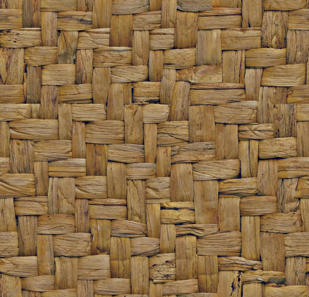 A seamless fabric texture with hyacinth weave units arranged in a None pattern
