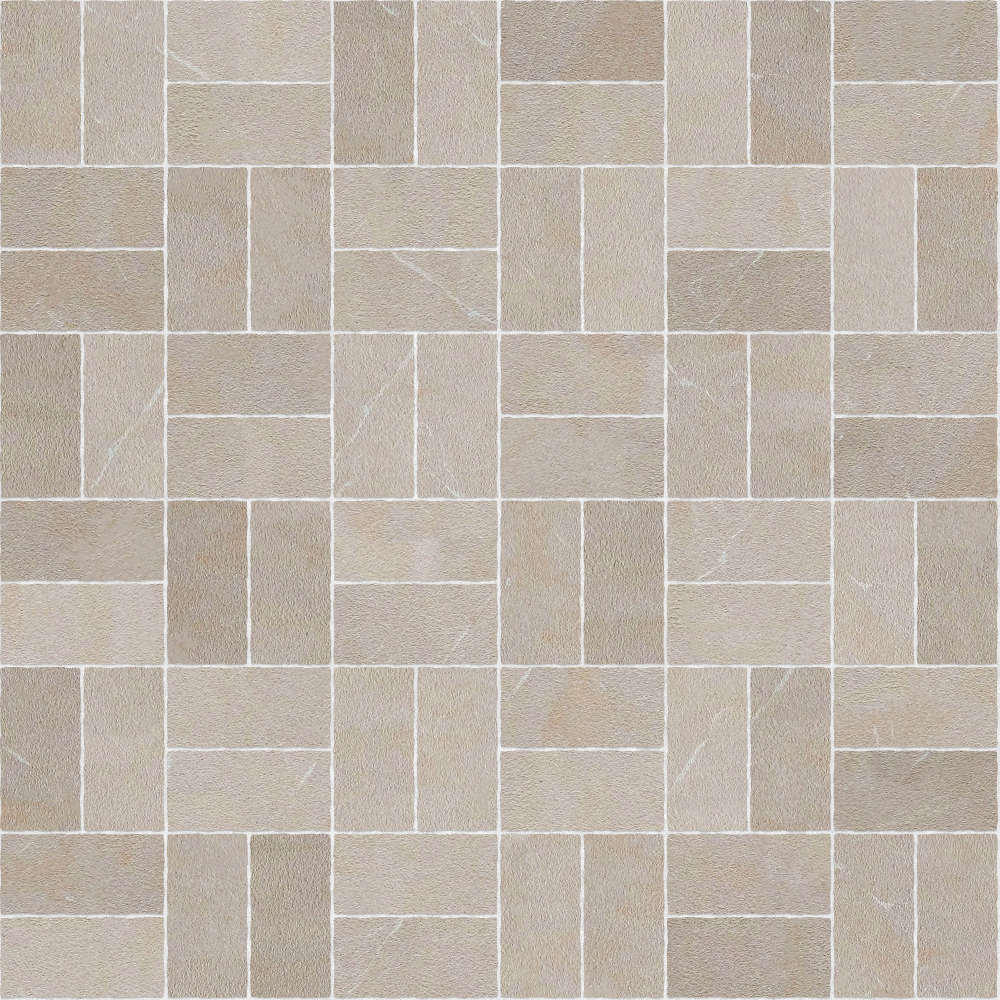 A seamless stone texture with limestone blocks arranged in a Basketweave pattern