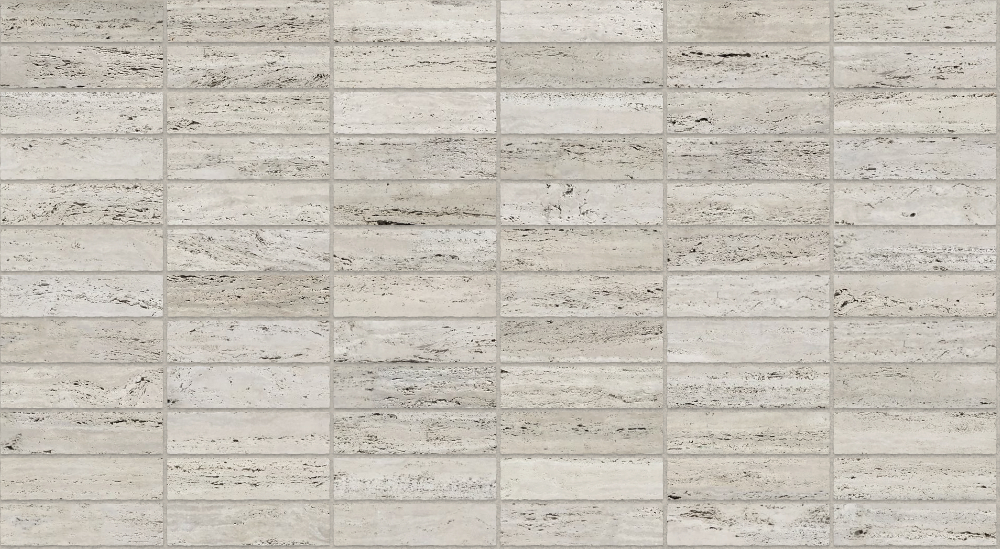 A seamless stone texture with travertine blocks arranged in a Stack pattern