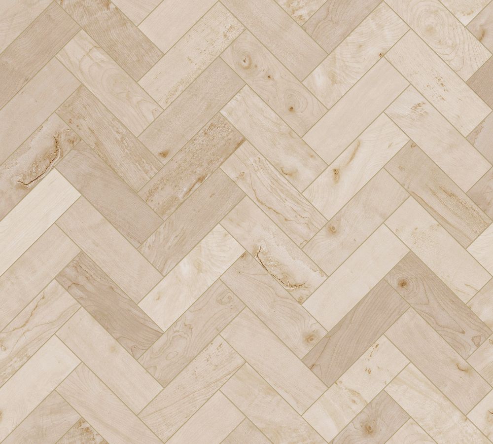 A seamless wood texture with sycamore boards arranged in a Herringbone pattern