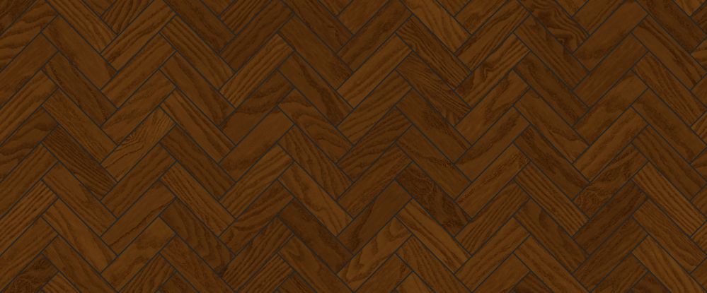 A seamless wood texture with ash heartwood veneer boards arranged in a Herringbone pattern