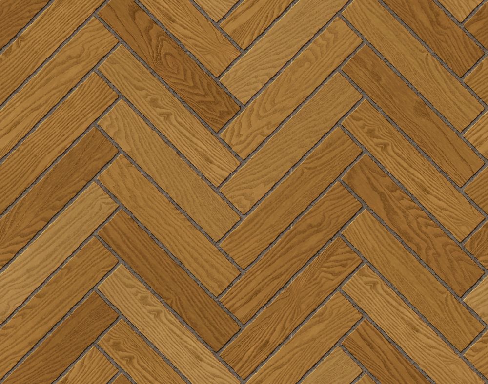 A seamless wood texture with ash heartwood veneer boards arranged in a Herringbone pattern