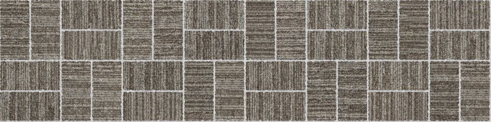 A seamless carpet texture with earth tone barcode carpet units arranged in a Basketweave pattern