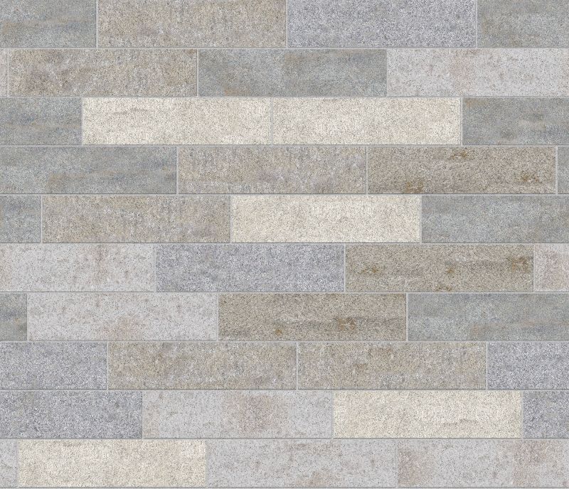 A seamless stone texture with granite - reclaimed footworn planks - cool color mix - weathered & worn surface - m269 blocks arranged in a  pattern