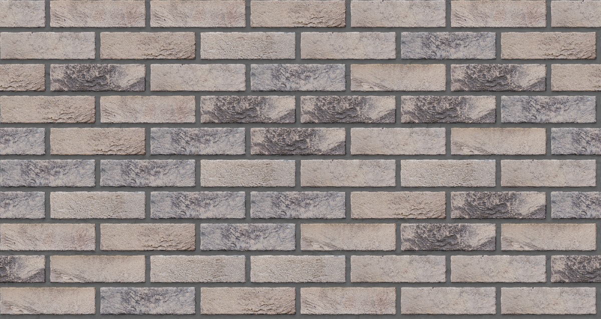 A seamless brick texture with beige brick units arranged in a Stretcher pattern