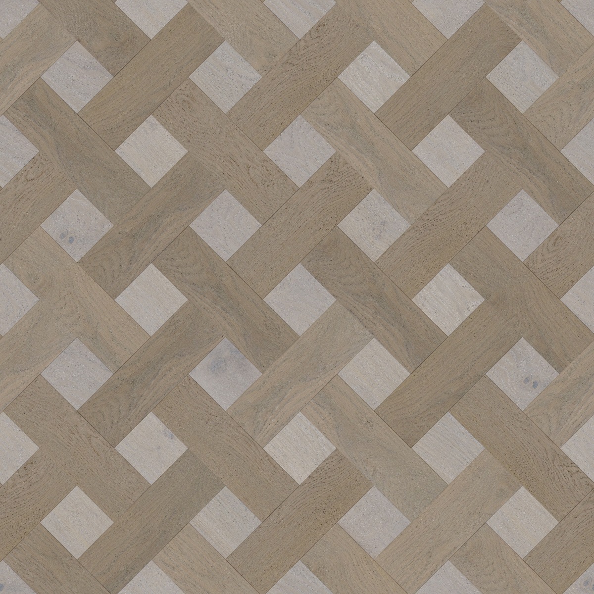 A seamless wood texture with creative 4230 select grade boards arranged in a Lattice Weave pattern
