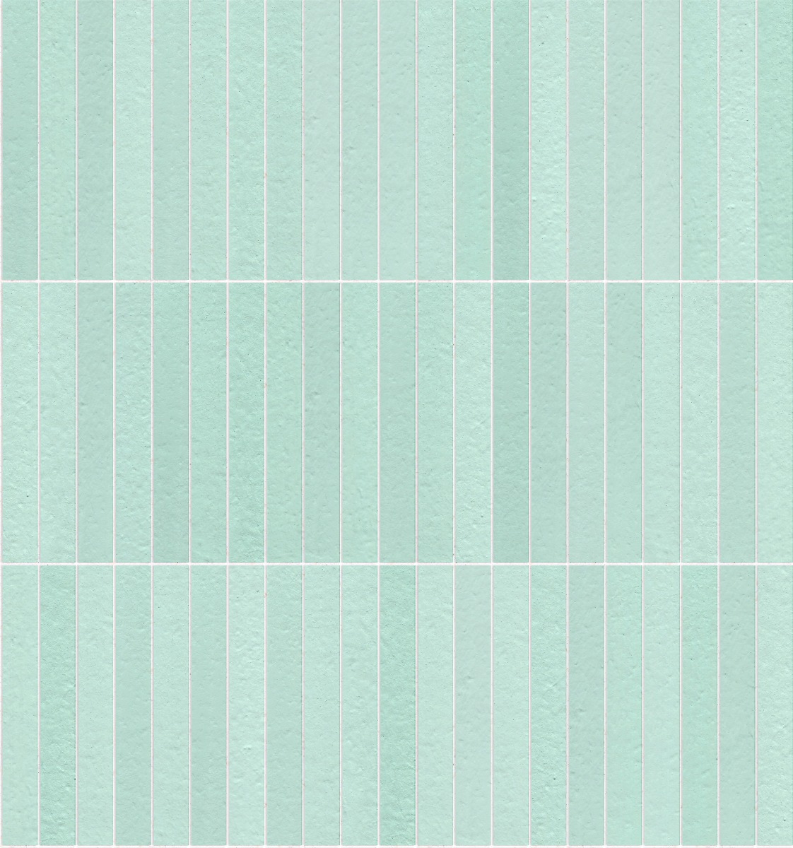 A seamless brick texture with mint green brick units arranged in a Stack pattern