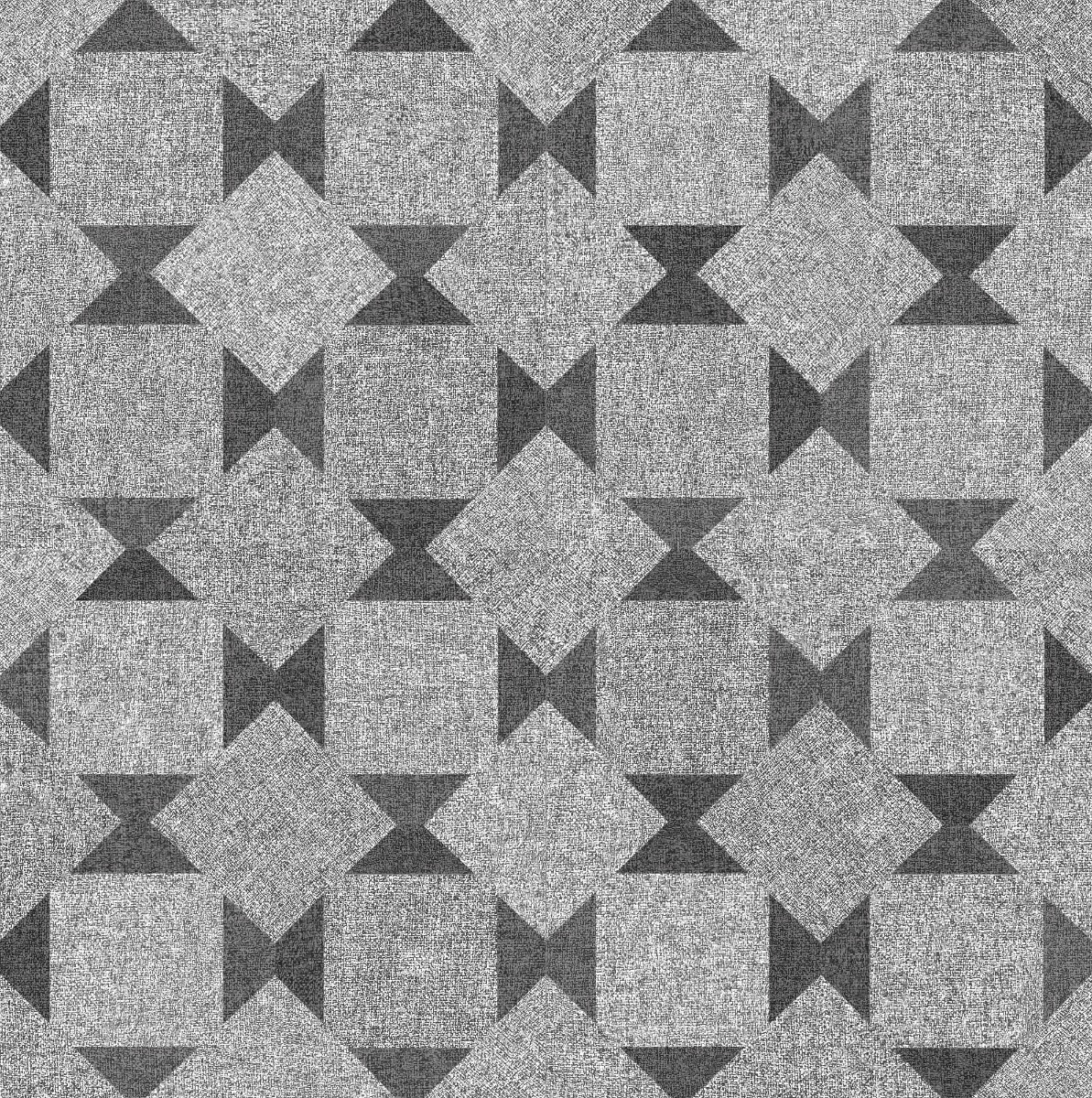 A seamless fabric texture with grey oxford weave units arranged in a Diamond Weave pattern