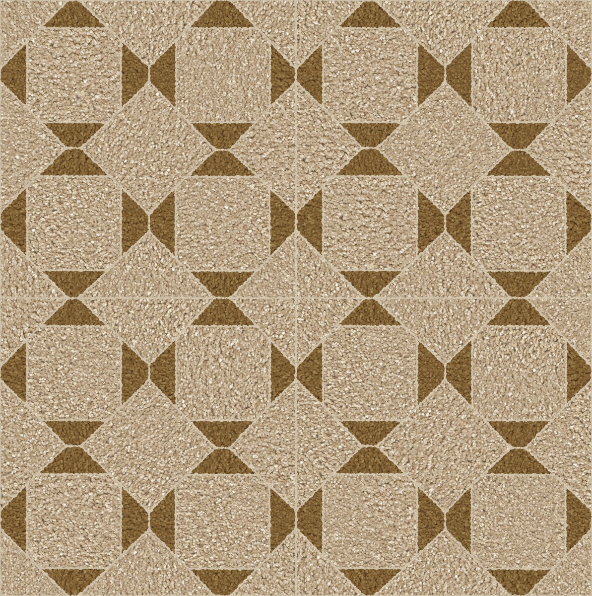 A seamless carpet texture with saxony carpet units arranged in a Diamond Weave pattern