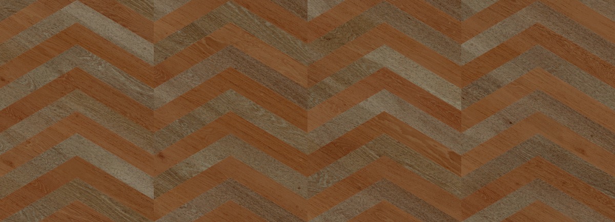 A seamless wood texture with walnut boards arranged in a True Chevron pattern
