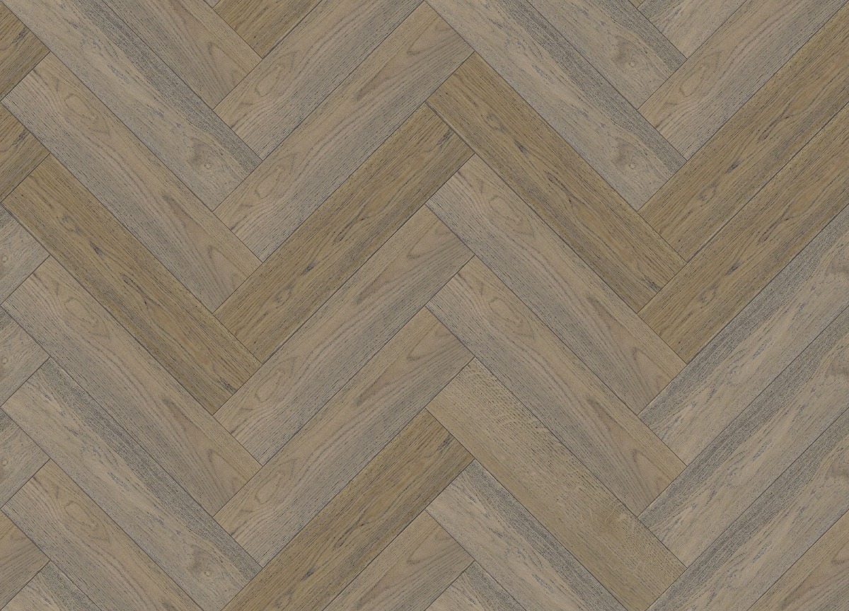 A seamless wood texture with expressive exp55-136 boards arranged in a Herringbone pattern