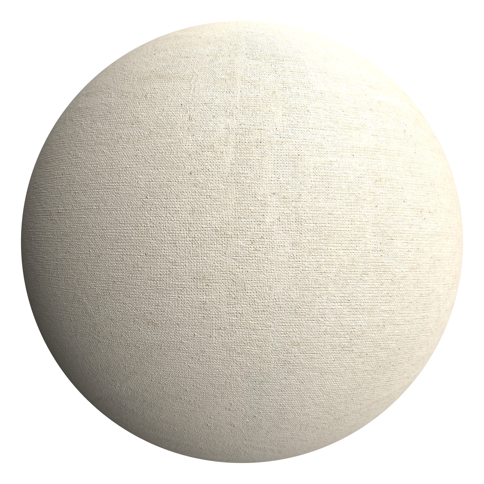 3D sphere preview of Cotton Canvas seamless texture