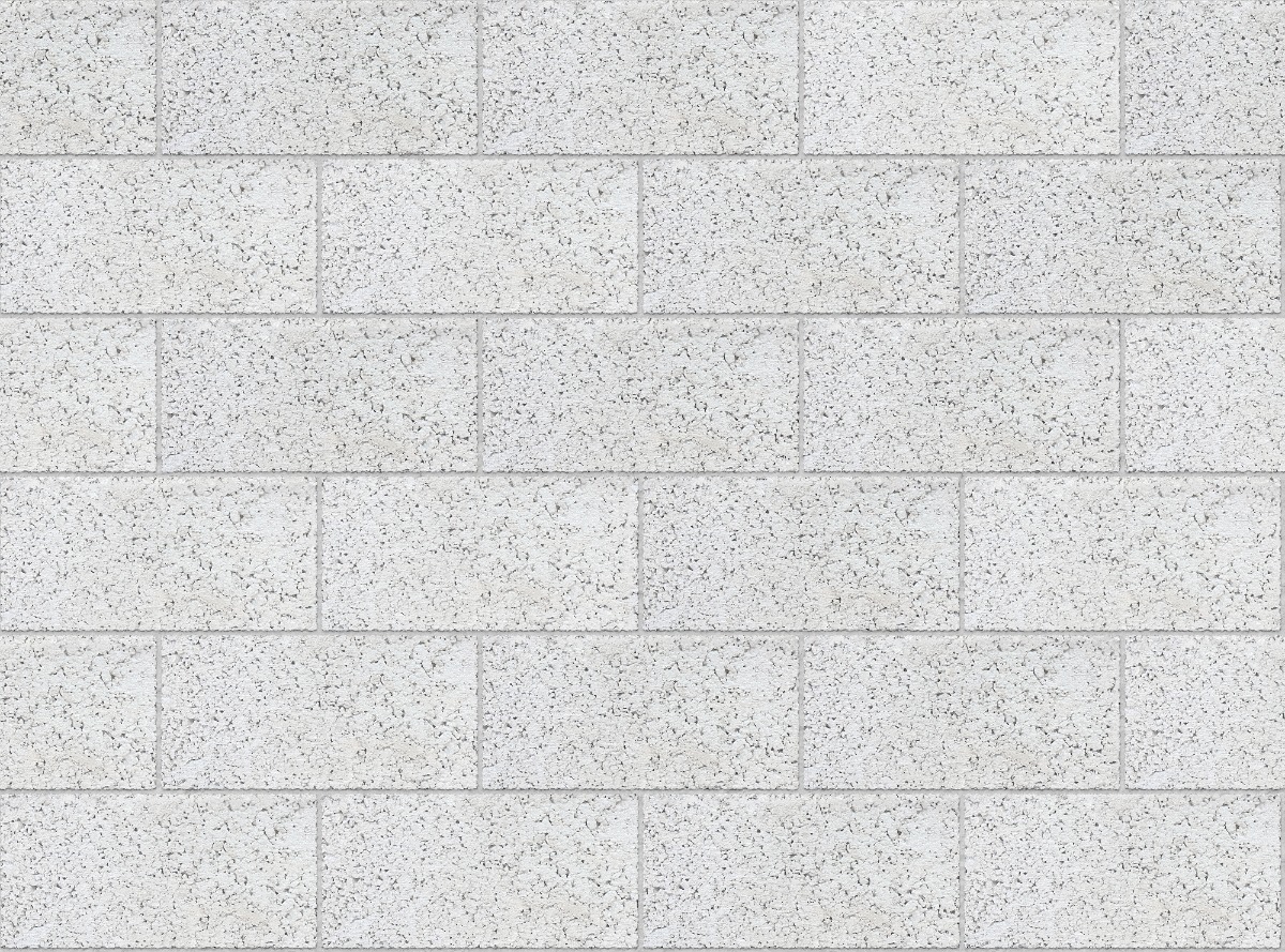 A seamless concrete texture with dense concrete block blocks arranged in a Stretcher pattern