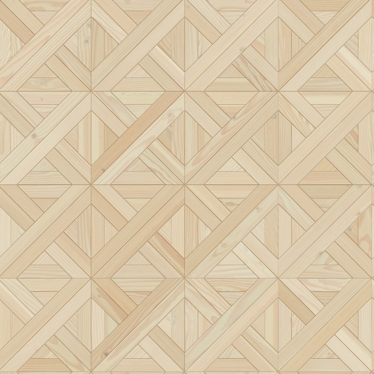 A seamless wood texture with douglas fir boards arranged in a Versailles pattern