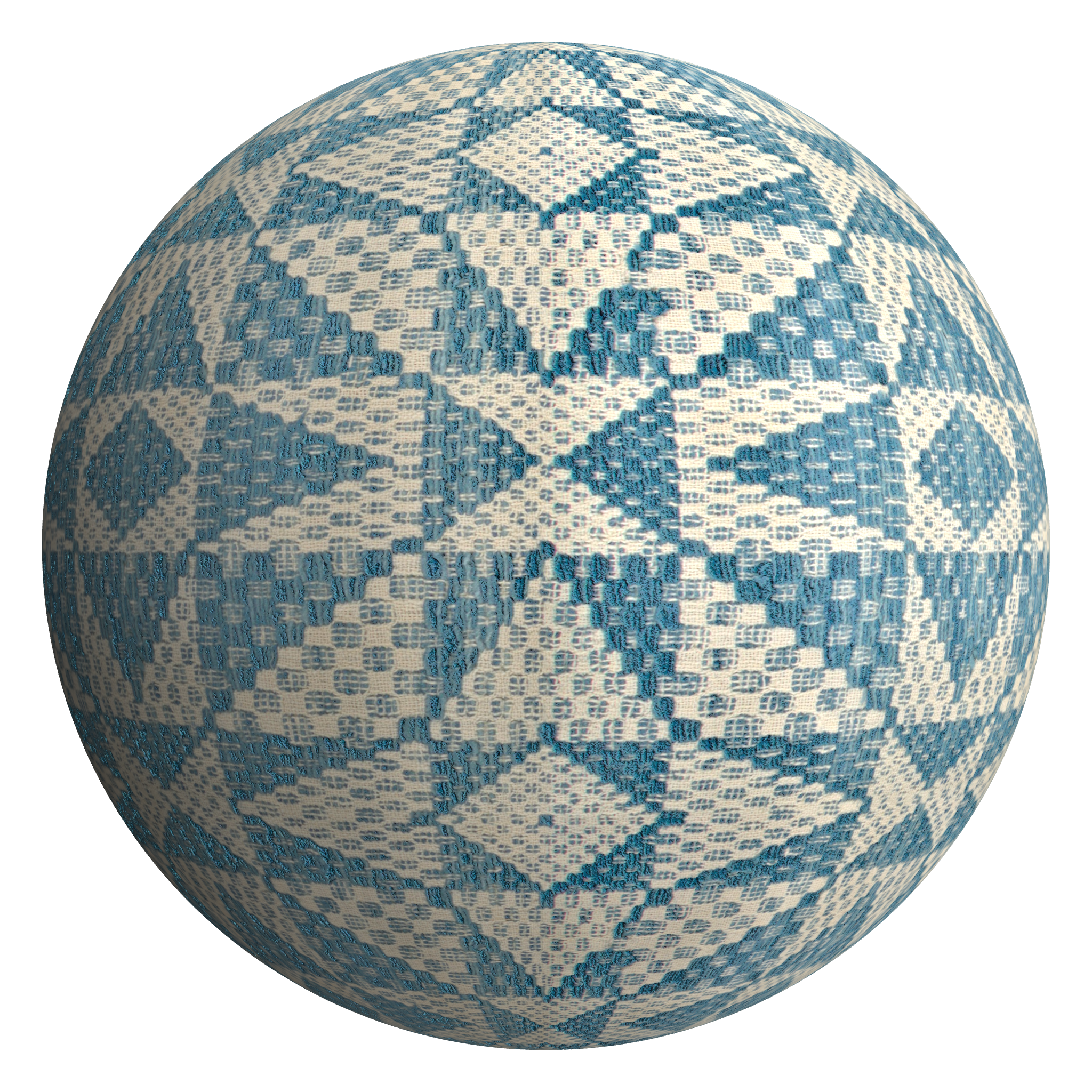 3D sphere preview of Geometric Triangle Textile seamless texture