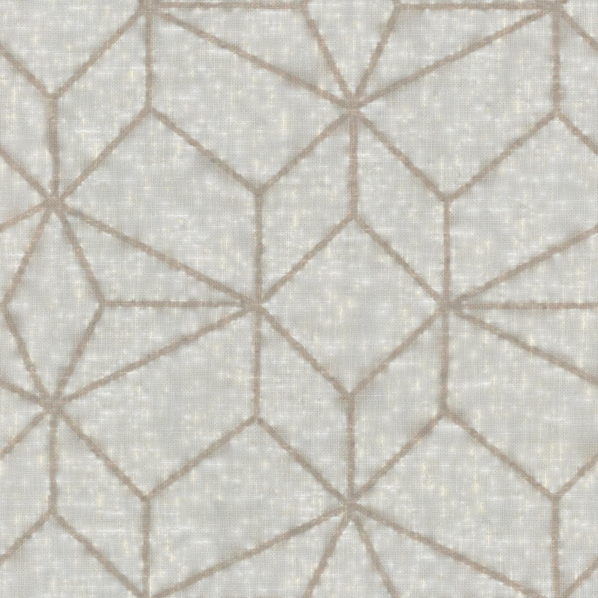 A seamless fabric texture with geometric white sheer units arranged in a None pattern