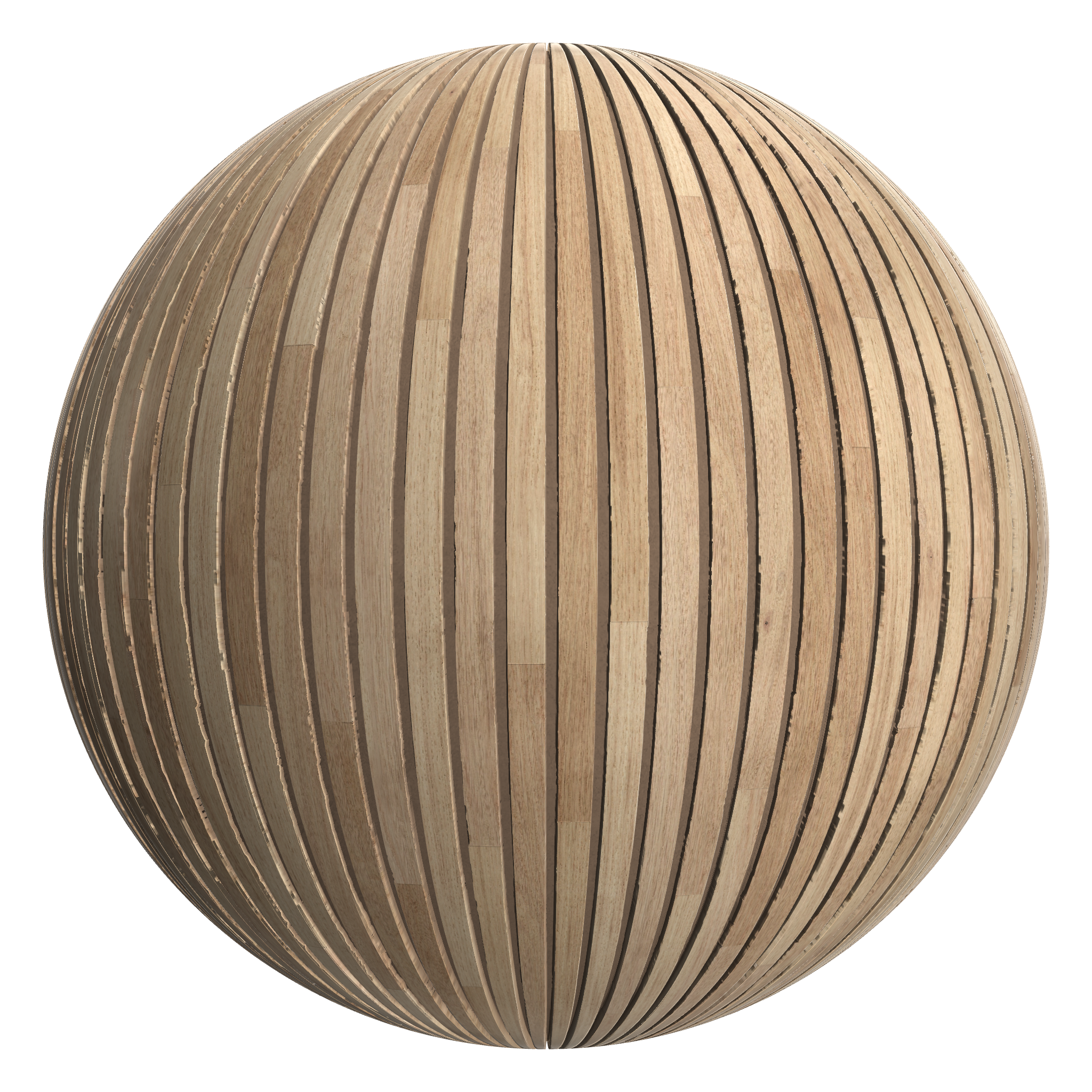 3D sphere preview of Oak Veneered MDF, Staggered seamless texture