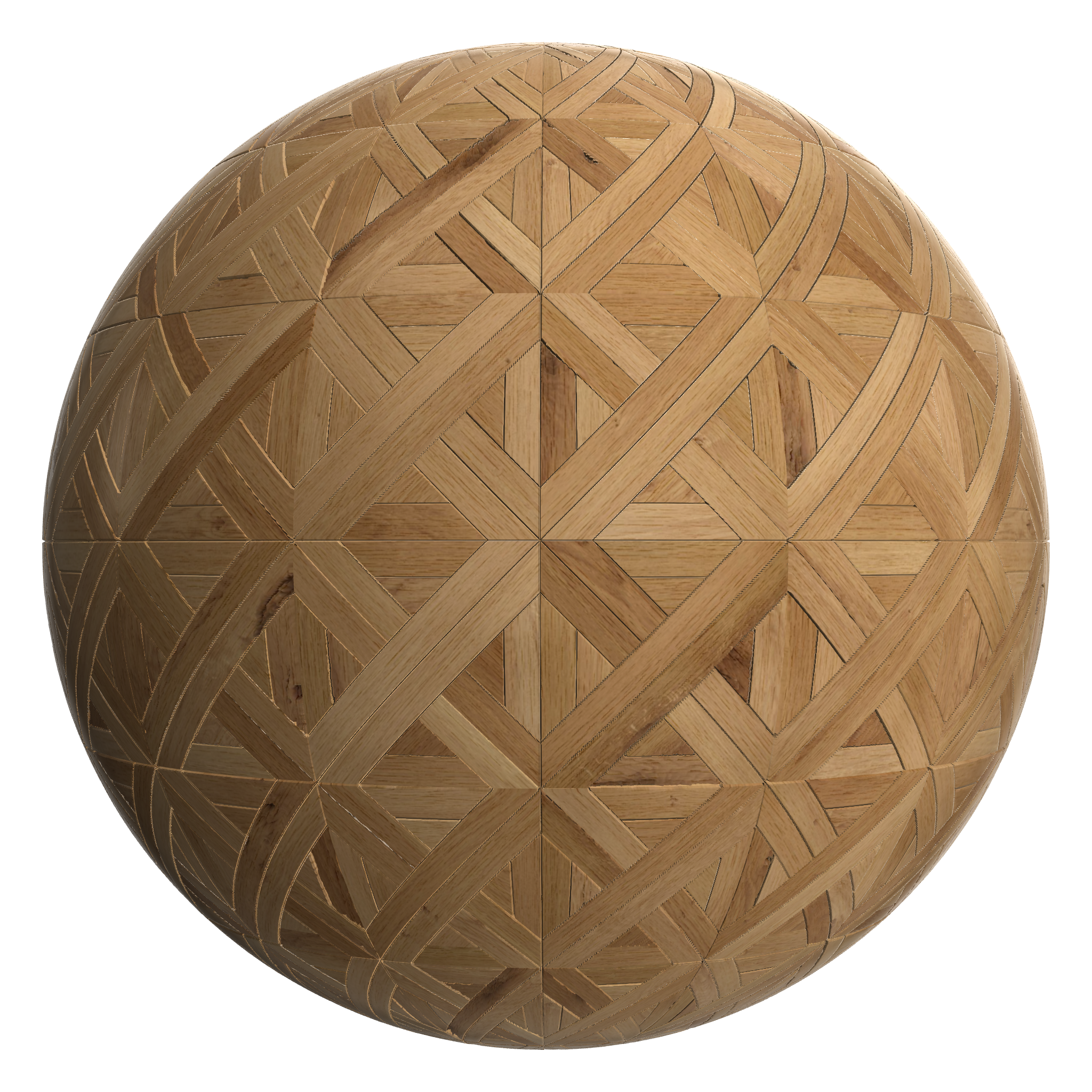 3D sphere preview of Oak, Versailles seamless texture