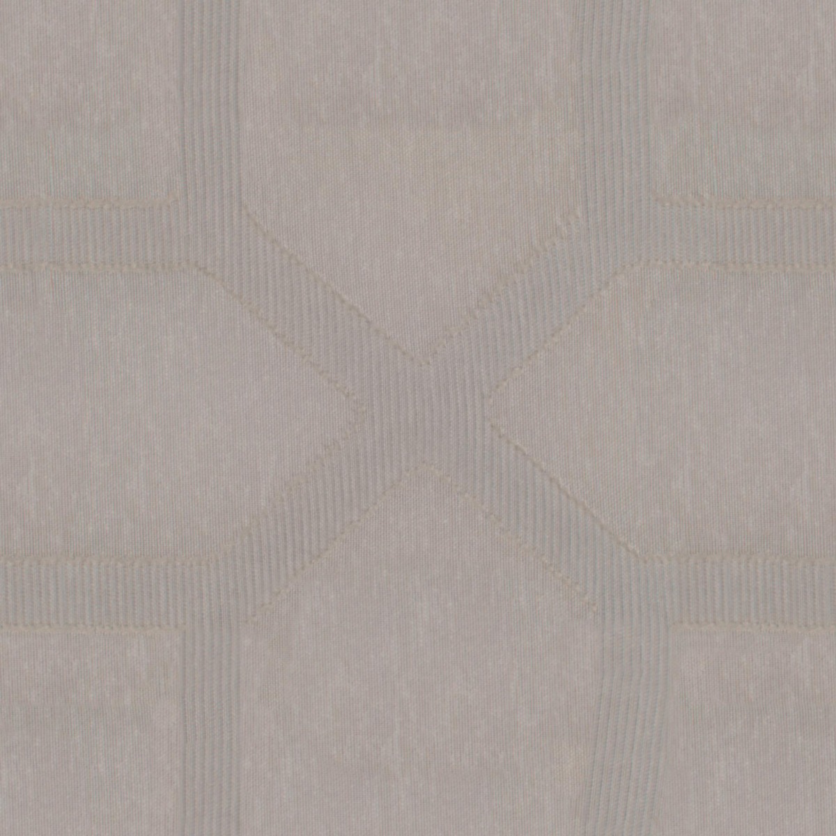 A seamless fabric texture with ornamental grey sheer units arranged in a None pattern