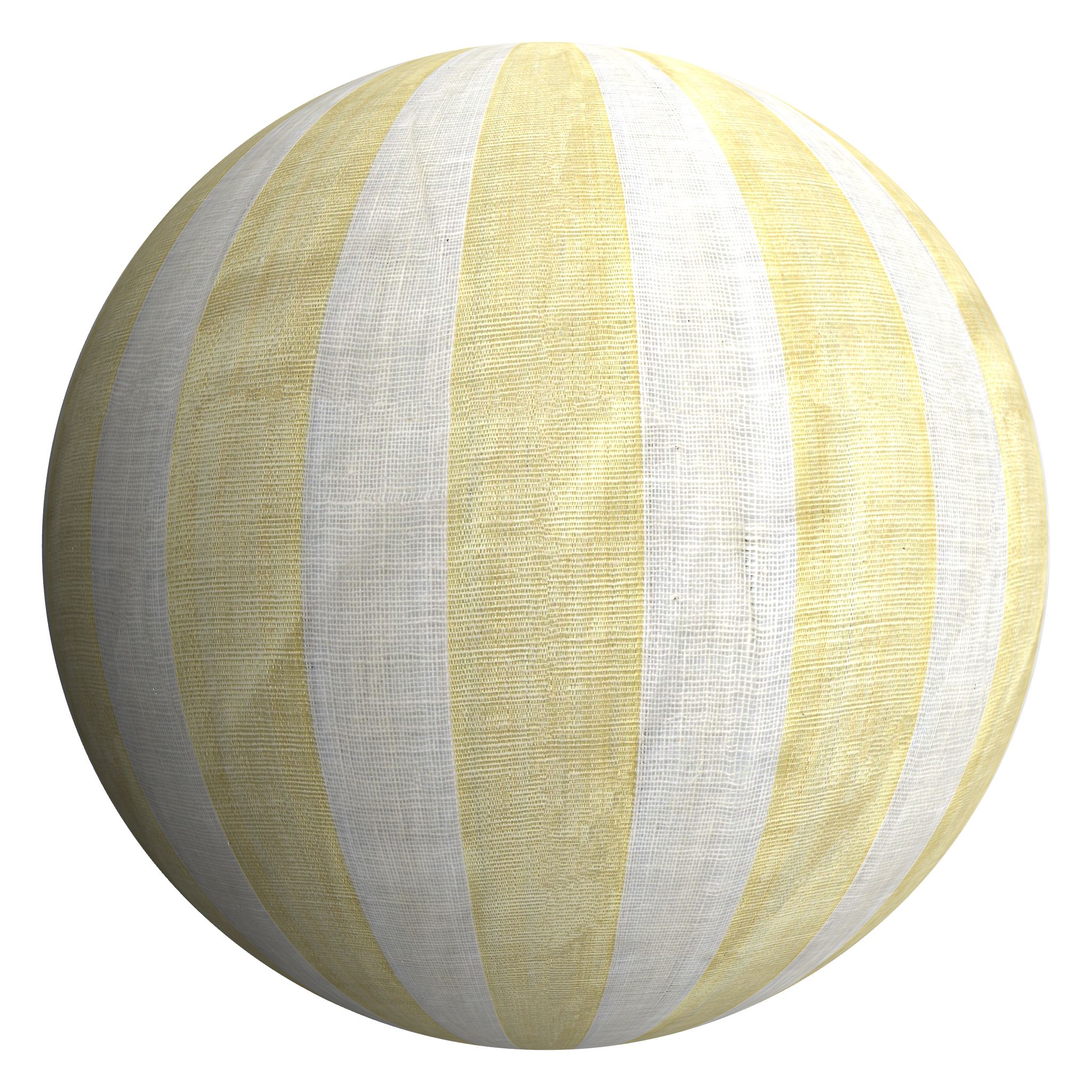 3D sphere preview of Striped Gauze seamless texture
