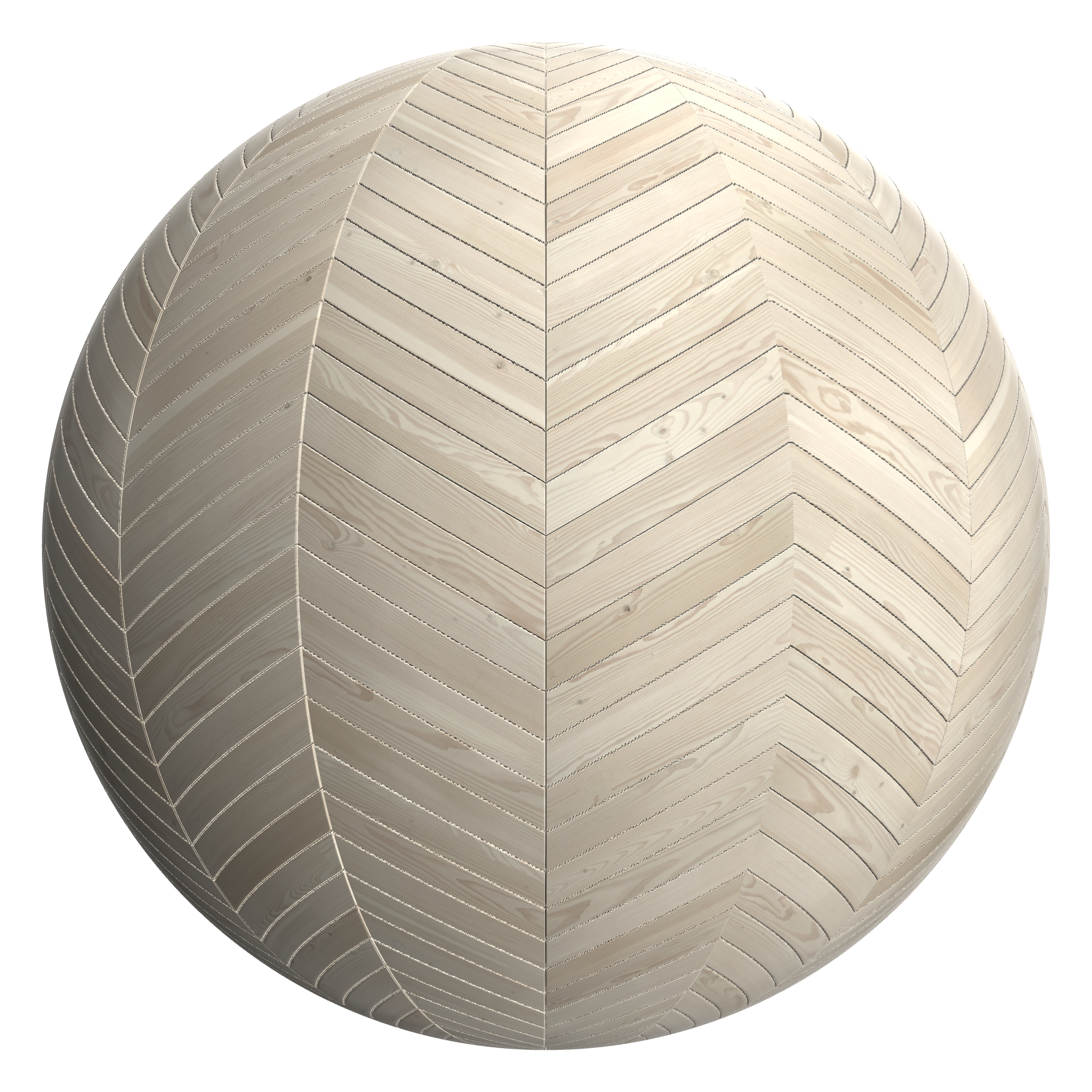 3D sphere preview of Douglas Fir, Chevron seamless texture
