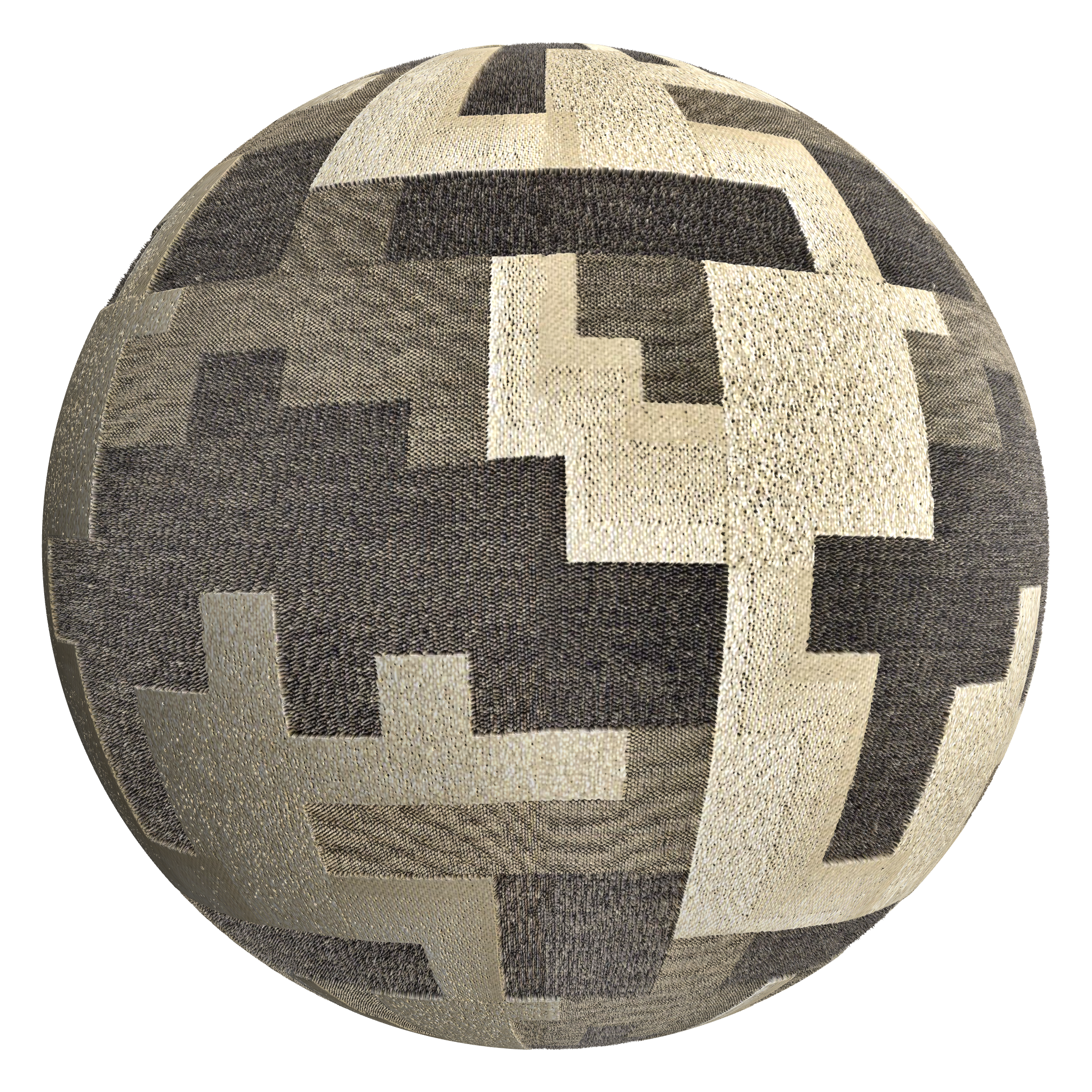 3D sphere preview of French Rayon Textile seamless texture