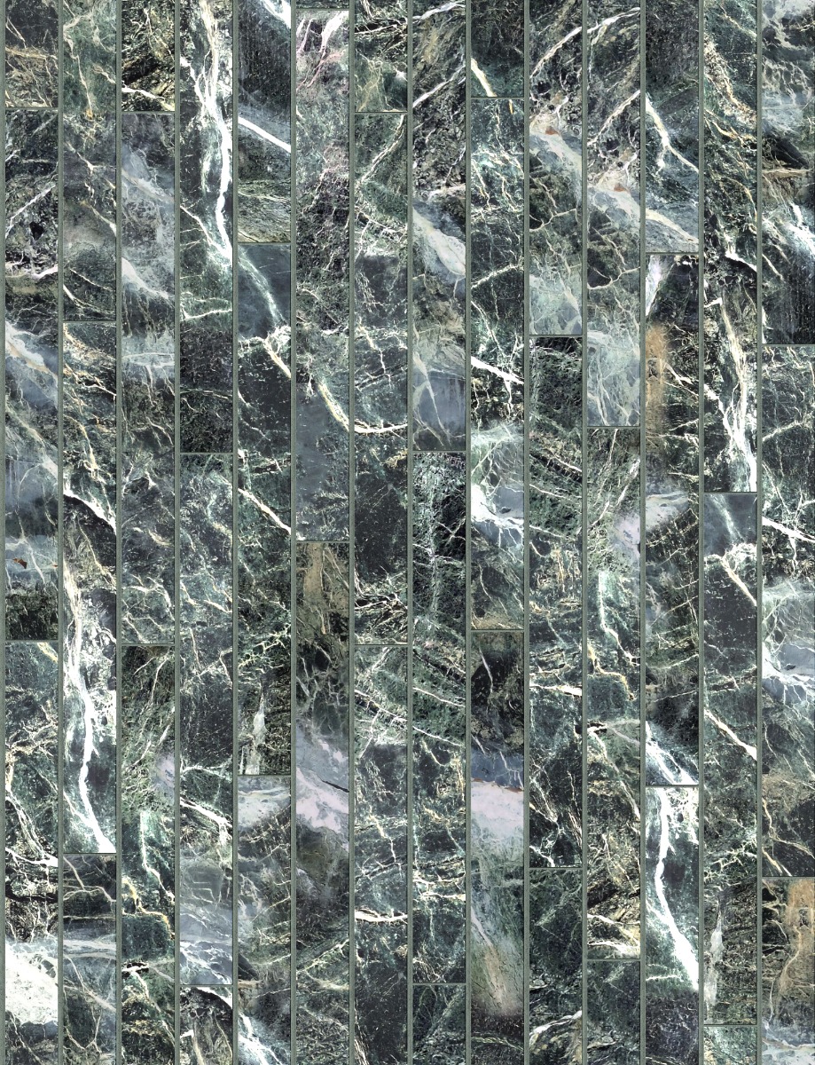 A seamless stone texture with green marble blocks arranged in a Staggered pattern