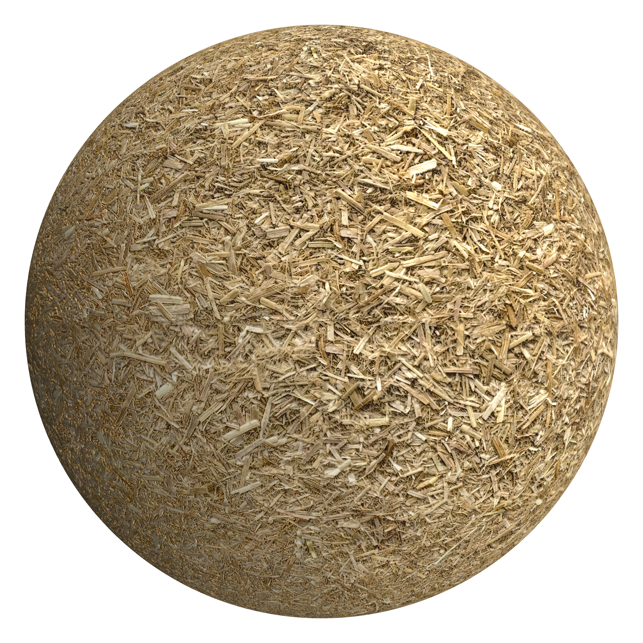 3D sphere preview of Wheat Straw seamless texture