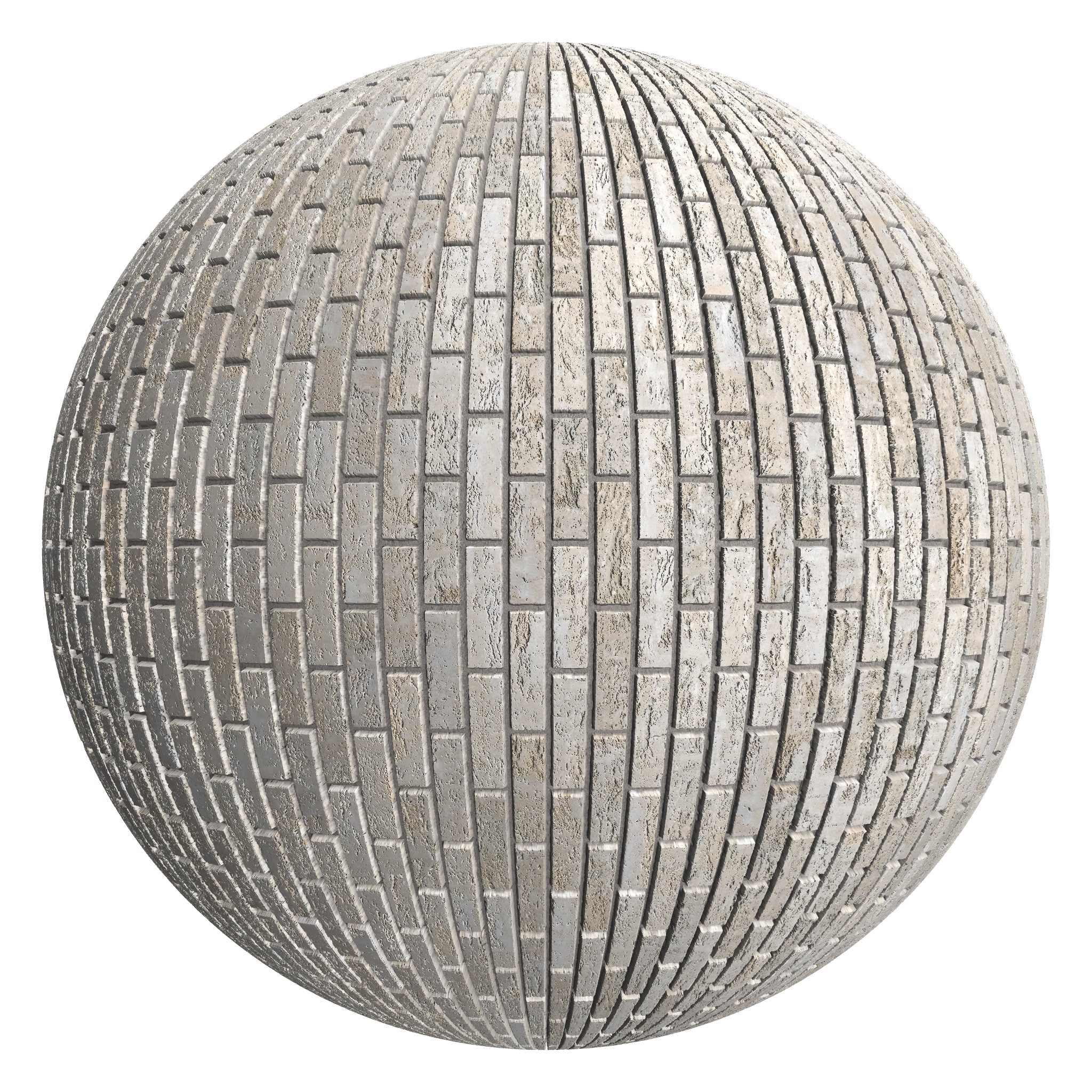 3D sphere preview of Buff, Stretcher seamless texture