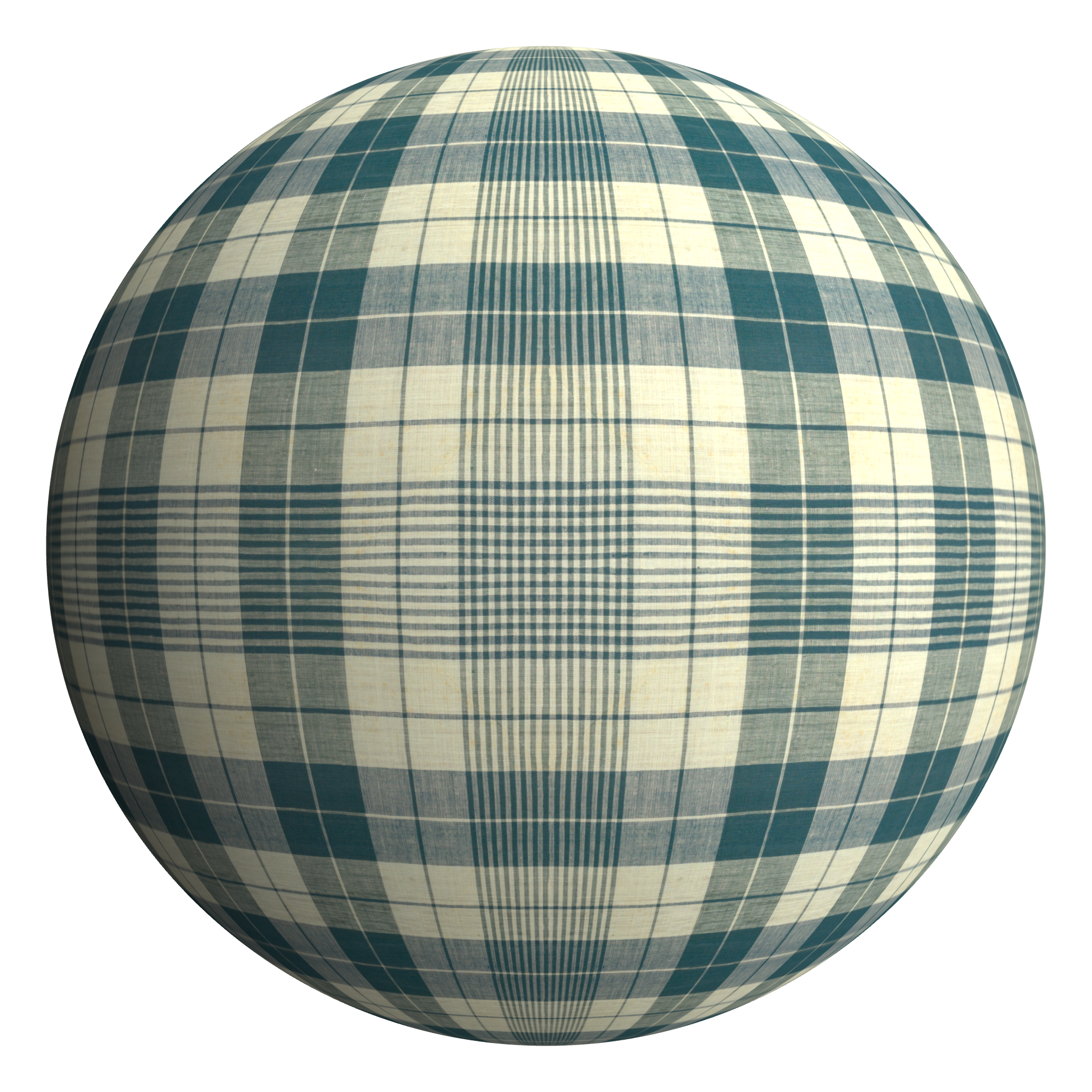 3D sphere preview of Checked Fabric seamless texture