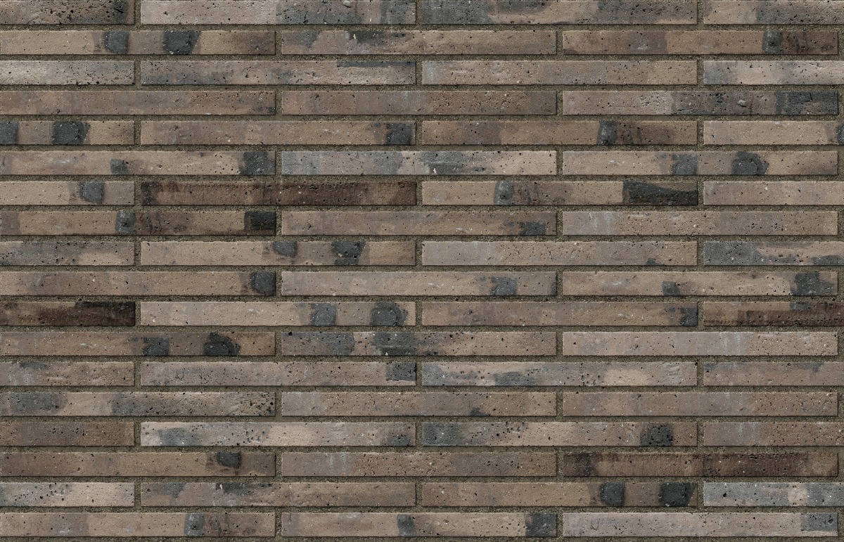 A seamless brick texture with industrial brick units arranged in a Stretcher pattern