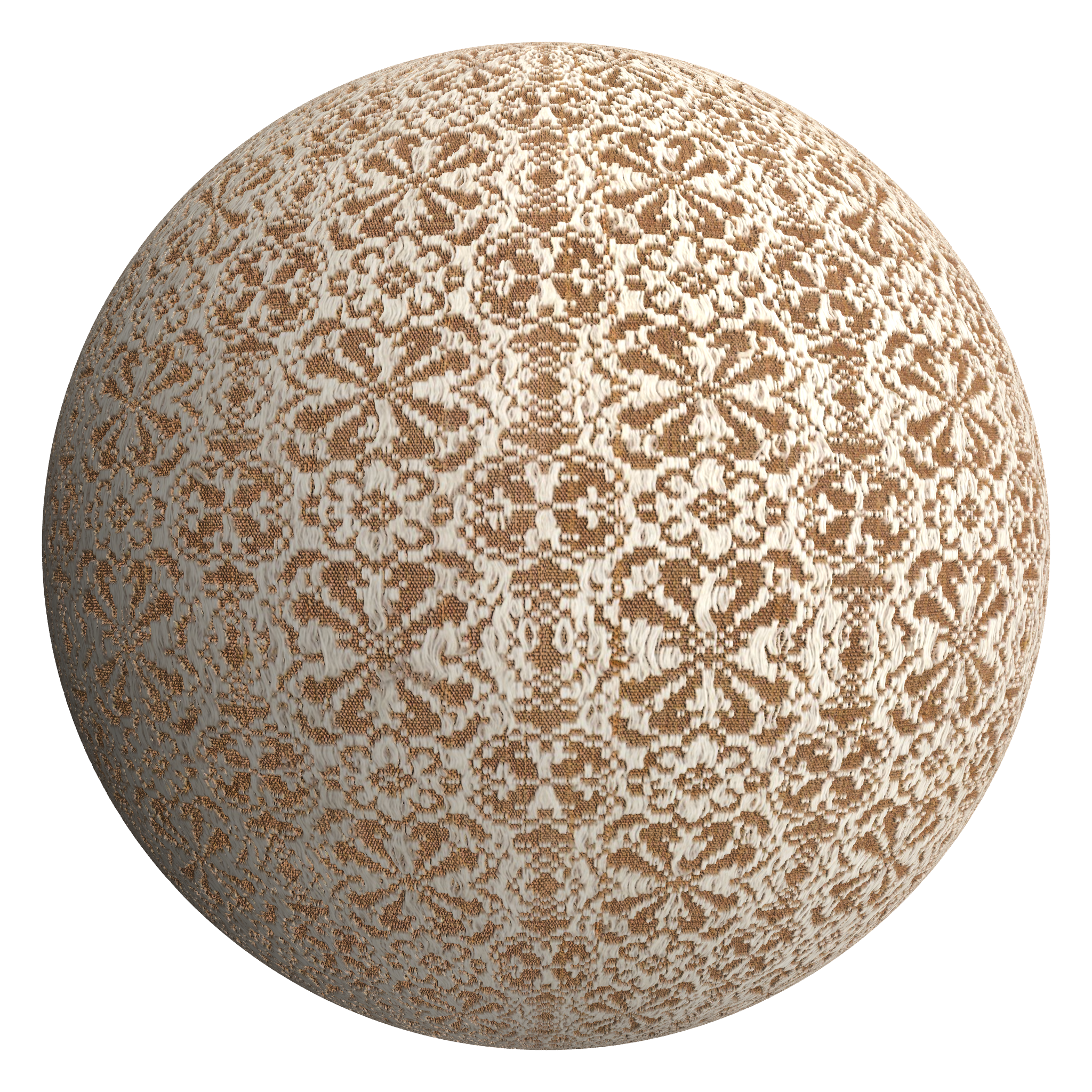 3D sphere preview of Japanese Floral Fabric seamless texture