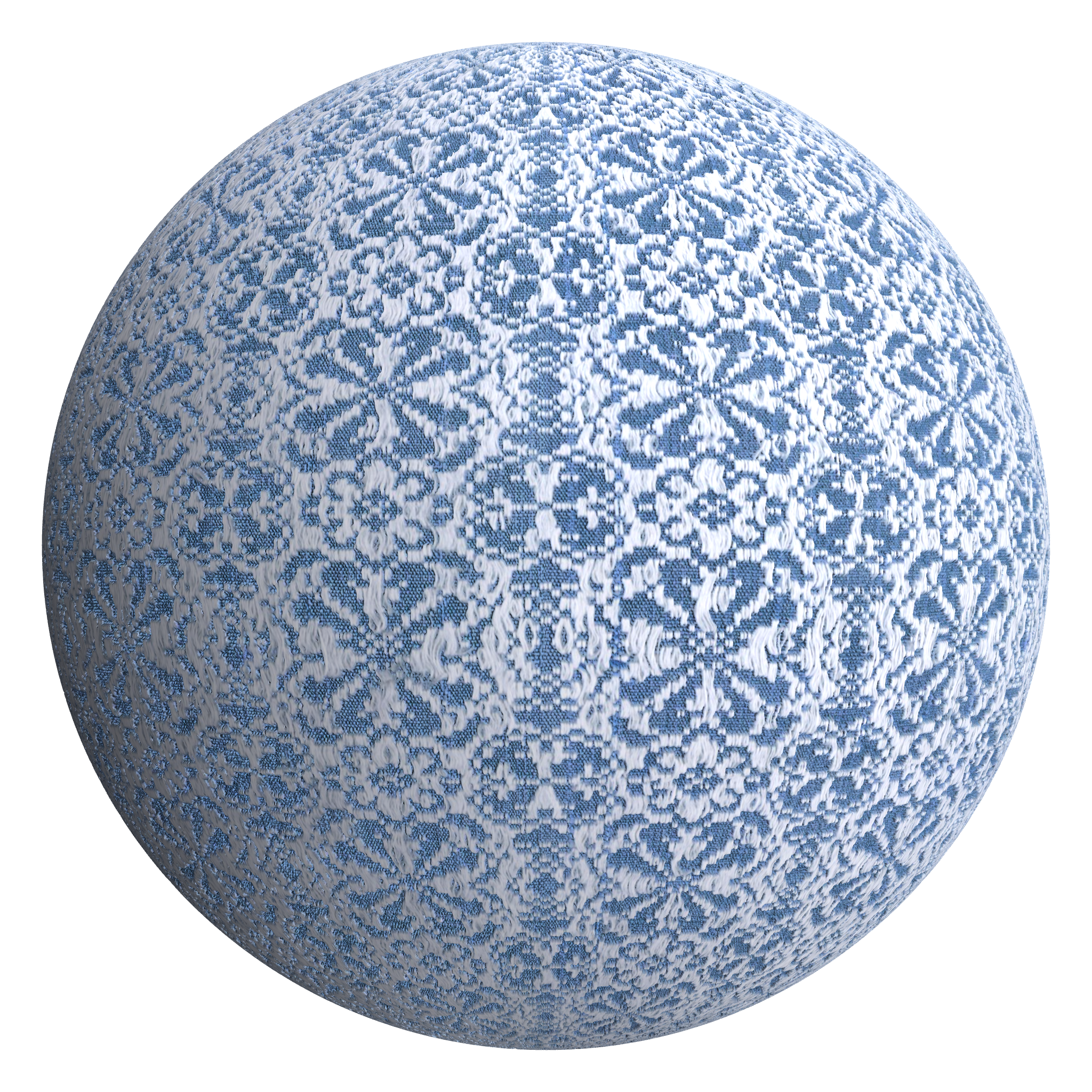 3D sphere preview of Japanese Floral Fabric seamless texture