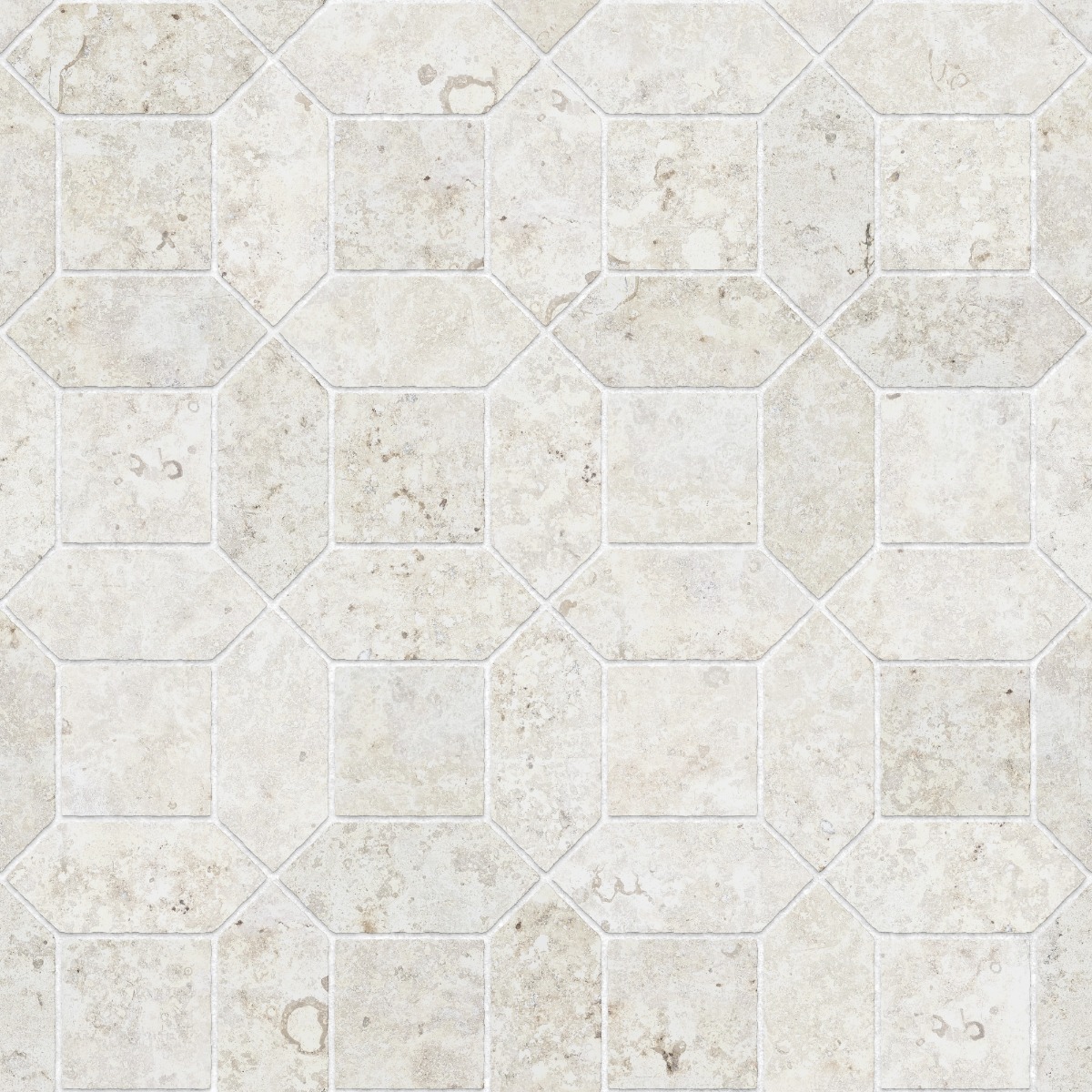 A seamless stone texture with limestone blocks arranged in a Picket and Square pattern