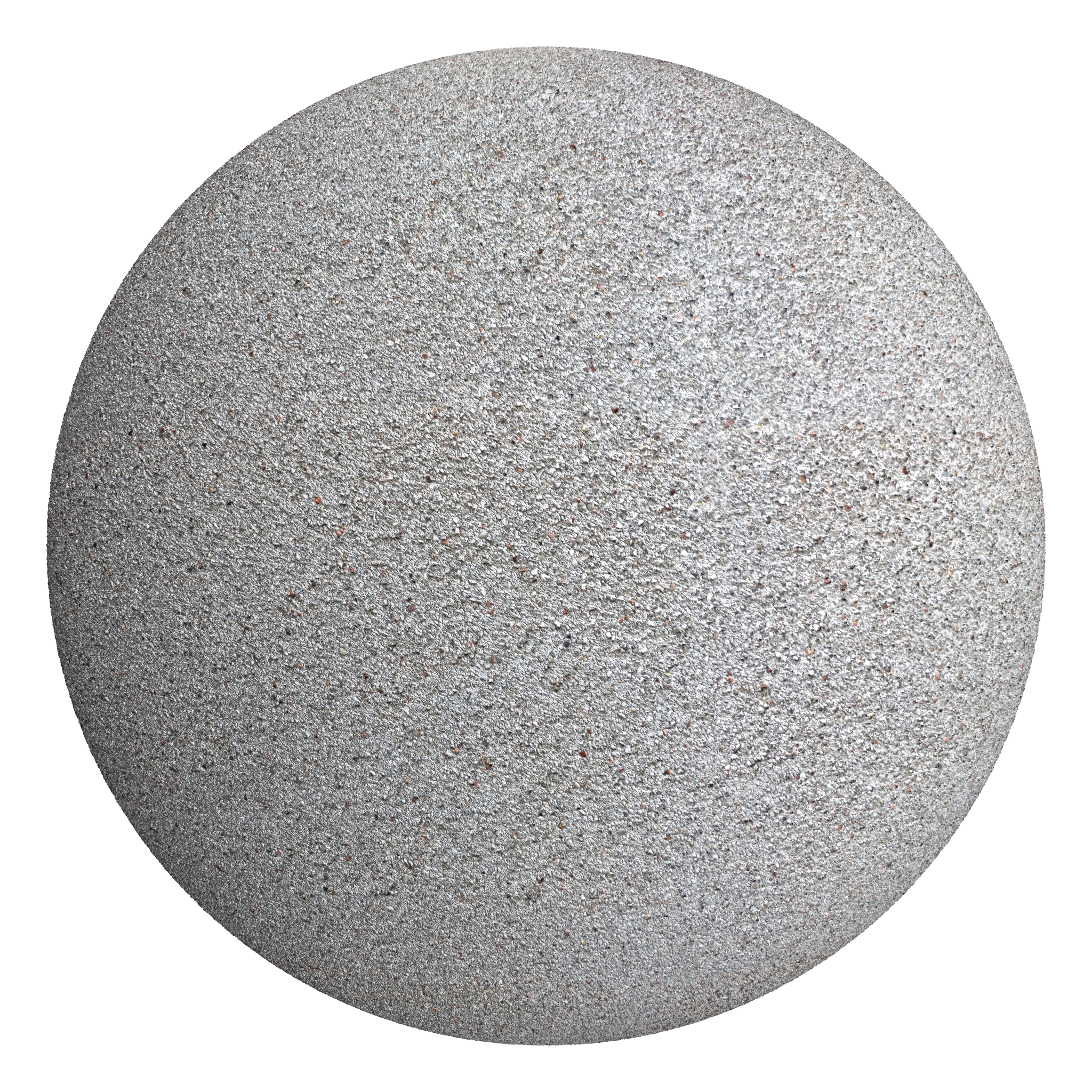 3D sphere preview of Pebbledash seamless texture