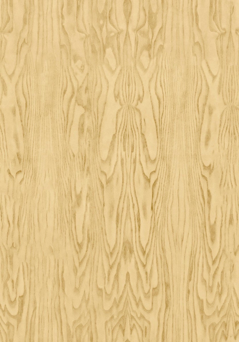 A seamless wood texture with crown cut veneer timber boards arranged in a None pattern