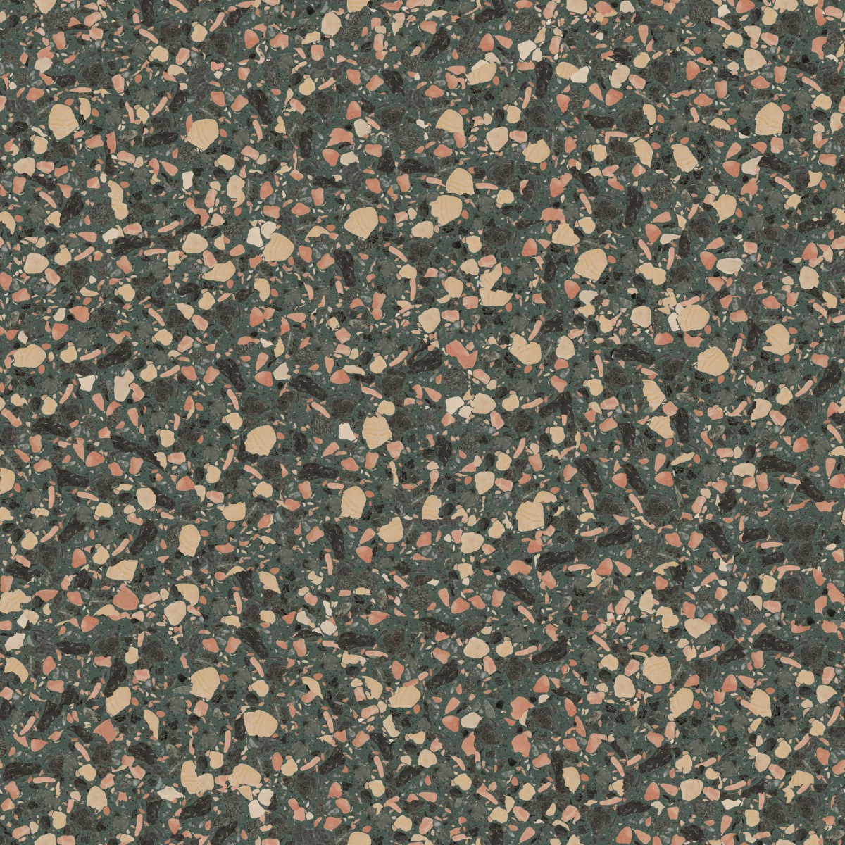A seamless terrazzo texture with egsm d155 terrazzo units arranged in a None pattern