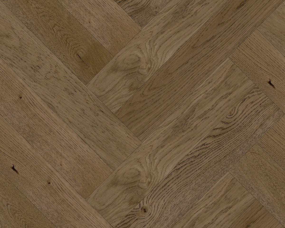 A seamless wood texture with expressive 110 boards arranged in a Double Herringbone pattern